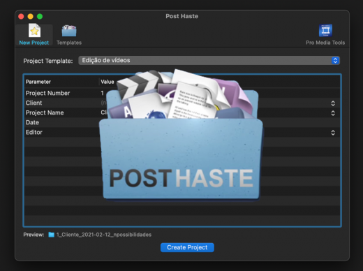 Post Hast e as boas práticas para organizar um projeto de vídeo